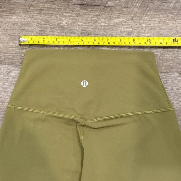 Lululemon Wunder Train High-Rise Crop 21” Bronze Green Leggings Size 2 - Picture 6 of 7